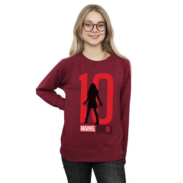 Marvel Studios Dam/Kvinnor 10 År Scarlet Witch Sweatshirt Burgundy S