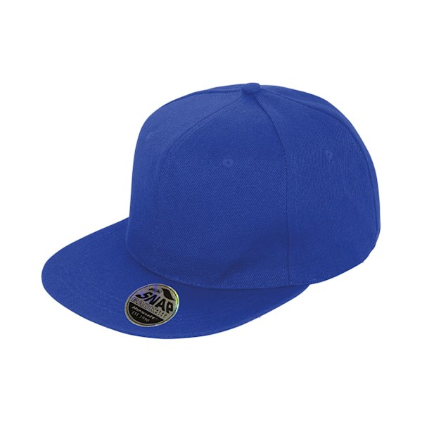 Result Headwear Bronx Original Flat Peak Snapback Cap One Size Sapphire Blue One Size