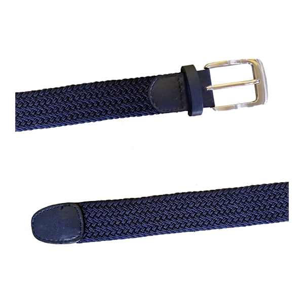 D555 Herr Dani Stretch Flätad Bälte S/M Marinblå Navy S/M