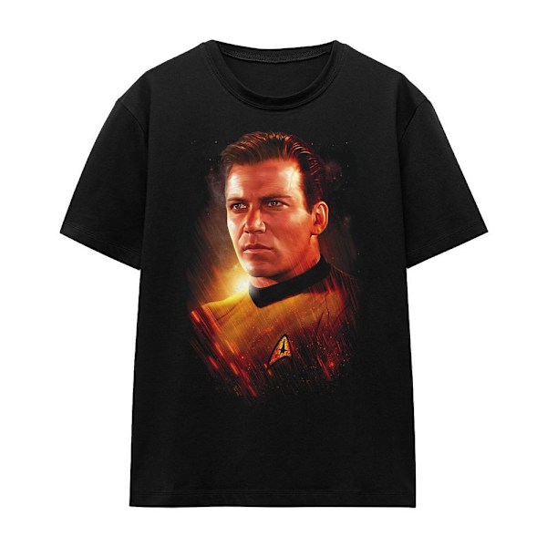 Star Trek: The Original Series Unisex Vuxen Episk Captain Kirk T-shirt Black L