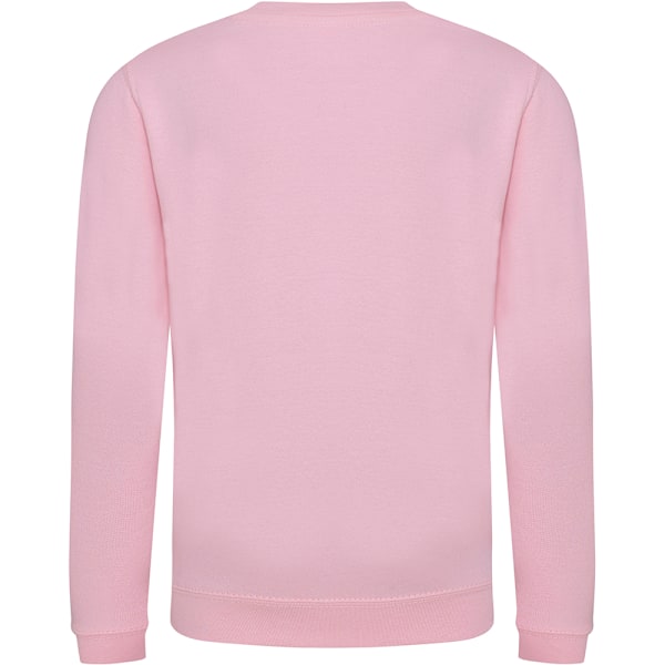 AWDis Just Hoods Barn/Barn Ungdom Enfärgad Sweatshirt med Rund Hals 9-11 Baby Pink 9-11 Years