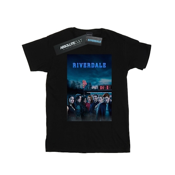 Riverdale Dam/Kvinnor Die Diner Bomull Boyfriend T-Shirt XXL Black XXL