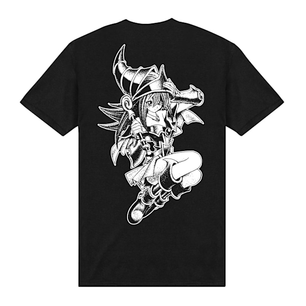 Yu-Gi-Oh! Unisex Vuxen Dark Magician Girl Monokrom T-shirt M Black M