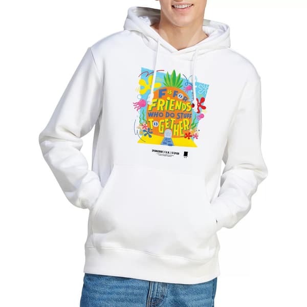 Svampbob Fyrkant Herr Vänner Ananas Hoodie S Vit White S