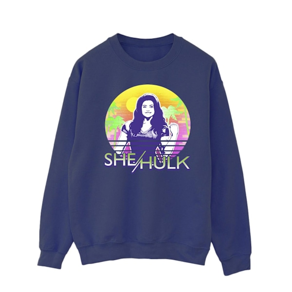 Marvel She-Hulk: Attorney At Law Sunset Smile Sweatshirt 5 för män Navy Blue 5XL