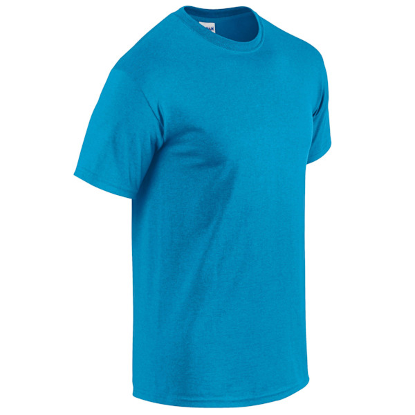 Gildan Herr Heather Heavy T-Shirt L Safirblå Heather Sapphire Blue Heather L