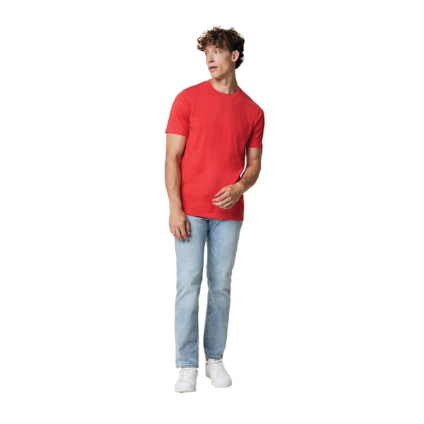Iqoniq Unisex Vuxen Brett Återvunnen Bomulls T-shirt M Läcker Röd Luscious Red M