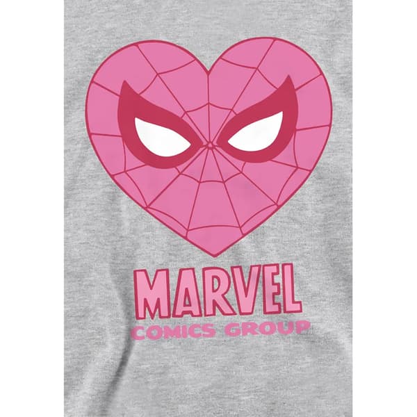 Spider-Man Barn/Kids Comics Heart Pull Over Hoodie 5-6 år Athletic Heather 5-6 Years
