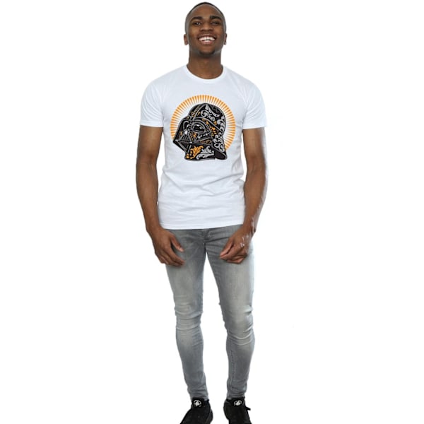 Star Wars Herr Darth Vader Dia De Los Muertos T-shirt L Vit White L