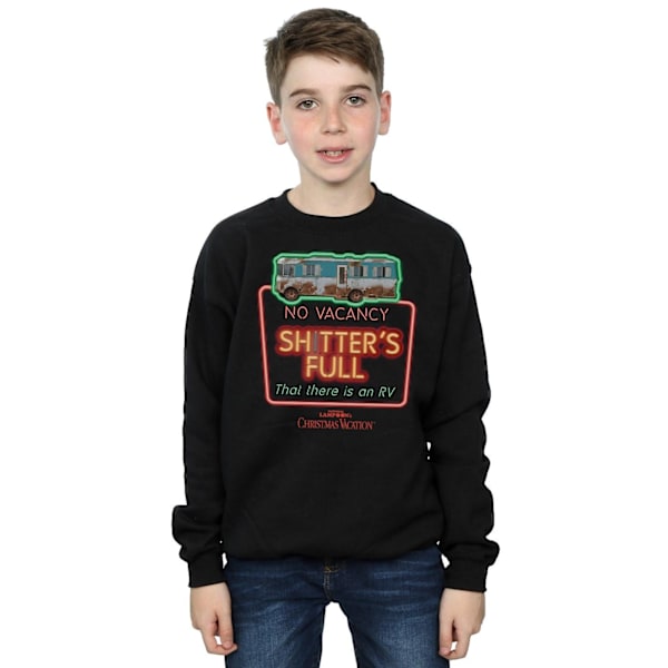 National Lampoon´s Christmas Vacation Boys No Vacancy Sweatshirt Black 12-13 Years