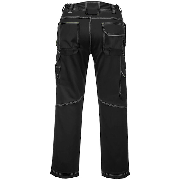 Portwest Herr PW3 Stretch Lätta Cargobyxor 40R Svart Black 40R
