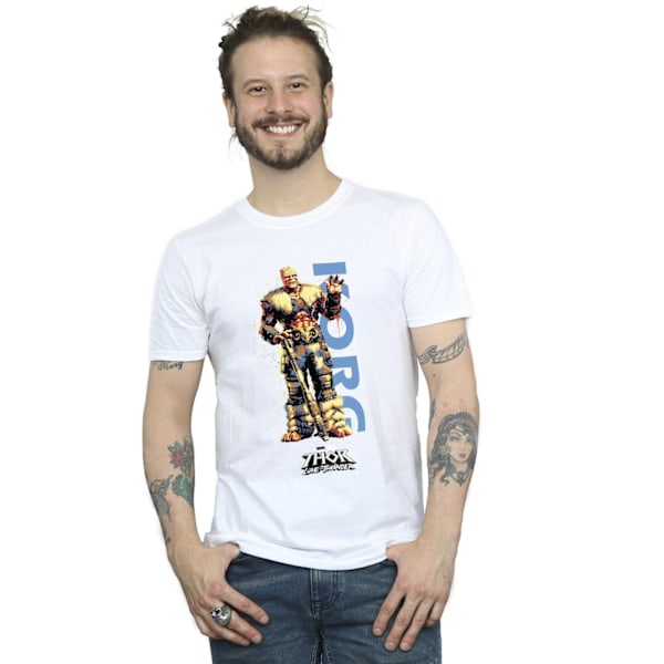 Marvel herr Thor Love And Thunder Korg Wave T-shirt XL vit White XL