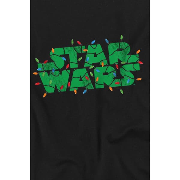 Star Wars Herr Julbelysning Logotyp T-shirt S Svart Black S