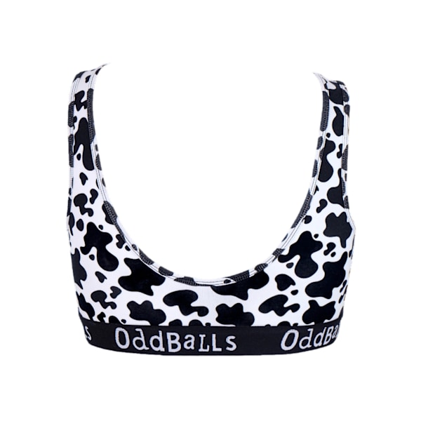 OddBalls Dam/Kvinnor Fat Cow Bralette L Svart/Vit Black/White L