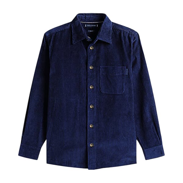 Tommy Hilfiger Herr Corduroy Overshirt S Marinblå Navy S