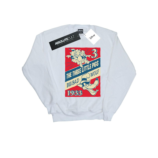 Disney Herr Tre Små Grisar Och Den Stora Stygga Vargen Sweatshirt 5 White 5XL
