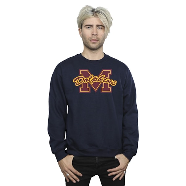 Netflix Mens Sex Education M Dolphins Sweatshirt XL Marinblå Navy Blue XL