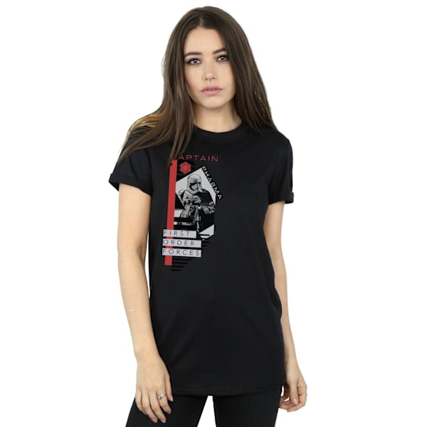 Star Wars Dam/Damer The Last Jedi Captain Phasma Bomullspojke T-shirt Black M