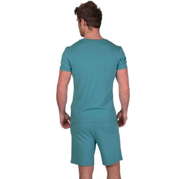Light And Shade Klassisk V-ringad Pyjamas Set för Män L Blå Blue L
