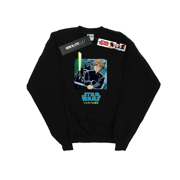 Star Wars Girls Vader And Luke Anime Sweatshirt 7-8 År Svart Black 7-8 Years