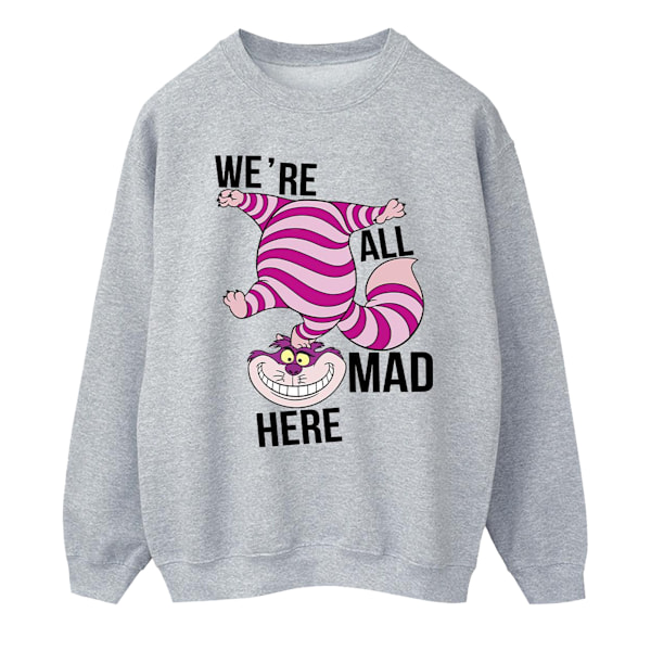 Disney Herr Alice In Wonderland All Mad Here Sweatshirt M Sport Sports Grey M