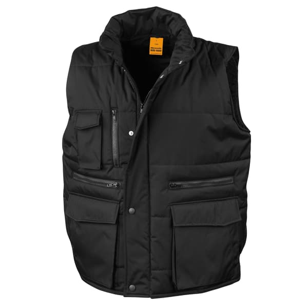 WORK-GUARD by Result Herr Lance Ripstop Body Warmer M Svart Black M