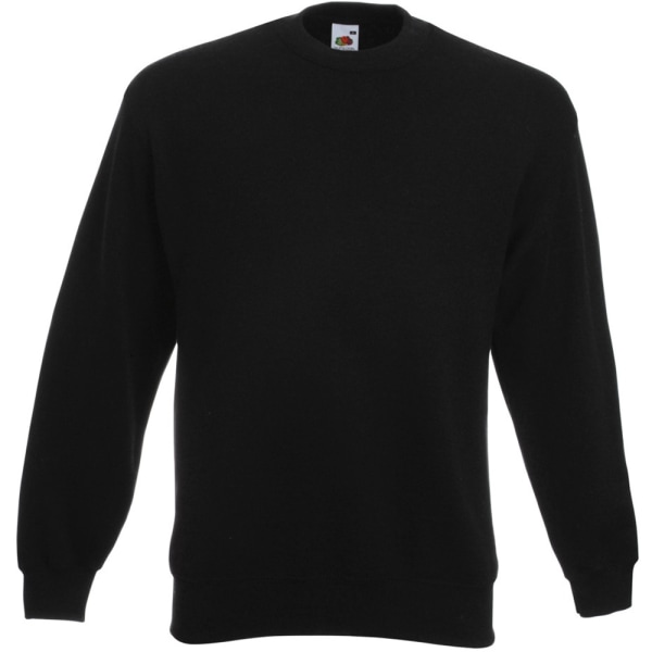 Fruit Of The Loom Herr Set-In Belcoro® Garn Sweatshirt 4XL Svart Black 4XL
