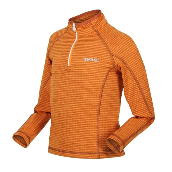 Regatta Barn/Kids Stripe Regular Raglan Sweatshirt 7-8 år Orange Pepper 7-8 Years