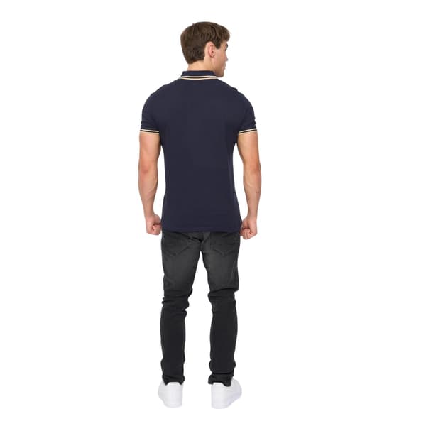 Crosshatch Herr Mackerby Pikétröja L Marinblå Navy L