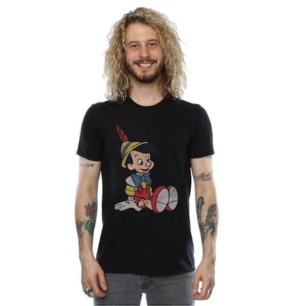 Pinocchio Klassisk Bomull T-shirt L Svart Black L