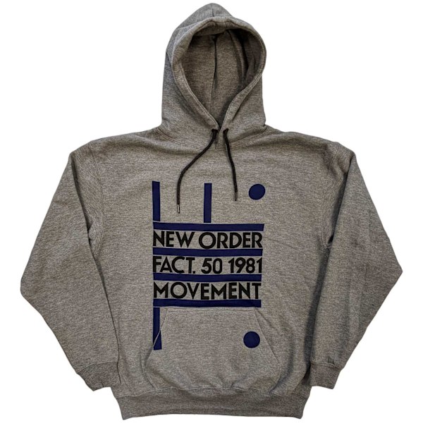 New Order Unisex Vuxenrörelse Pullover Hoodie S Grå Grey S
