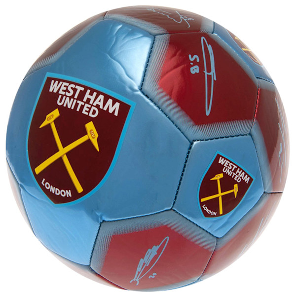 West Ham United FC #COYI Signature Football 5 Marron/Blå/Gul Maroon/Blue/Yellow 5