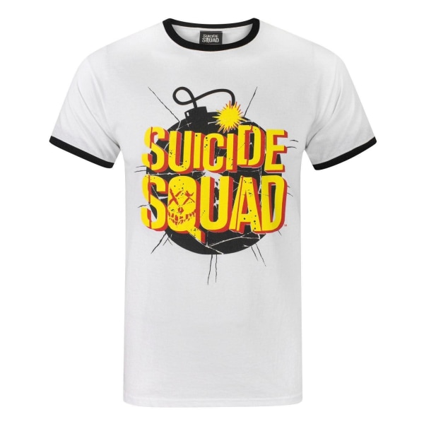 Suicide Squad Vuxna Unisex exploderande bomb T-shirt M Vit White M