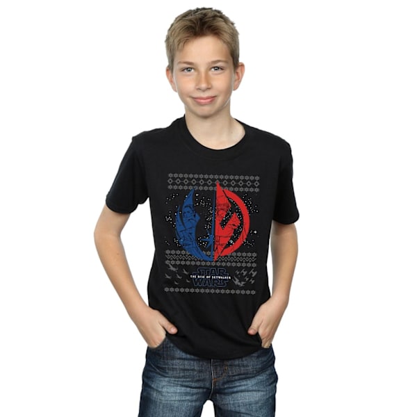 Star Wars Boys The Rise Of Skywalker Jul Split Symbol T-S Black 12-13 Years