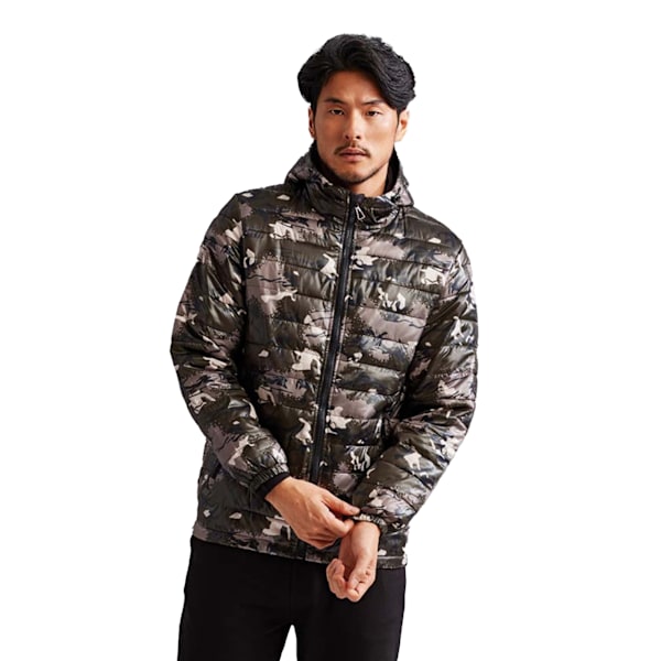 2786 Herr Huvtröja Vatten & Vindavvisande Vadderad Jacka XS Camo G Camo Green XS