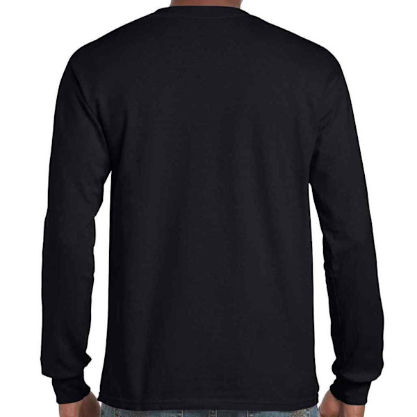 Gildan Unisex Adult Ultra Cotton Long-Sleeved T-Shirt 5XL Svart Black 5XL