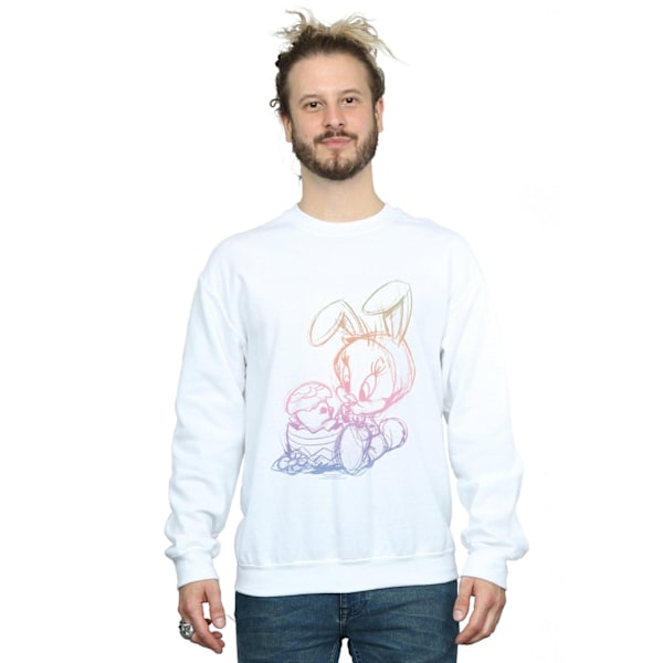 Looney Tunes Tweety Pie Påskägg Skiss Sweatshirt 4XL W White 4XL