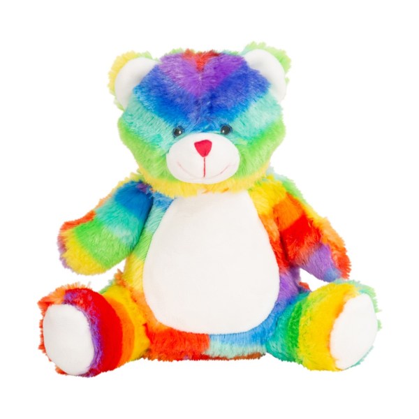 Mumbles Childrens/Kids Printme Mini Bear Plyschleksak M Rainbow Rainbow M