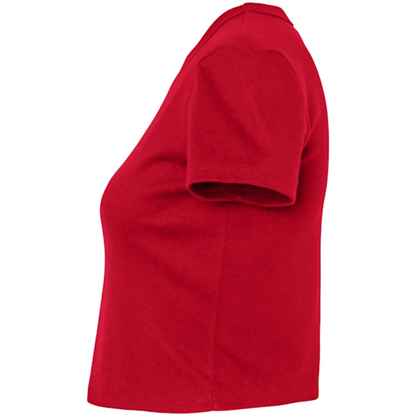 Bella + Canvas Dam/Damer Micro-Rib Crop Top XS Solid Röd Solid Red XS