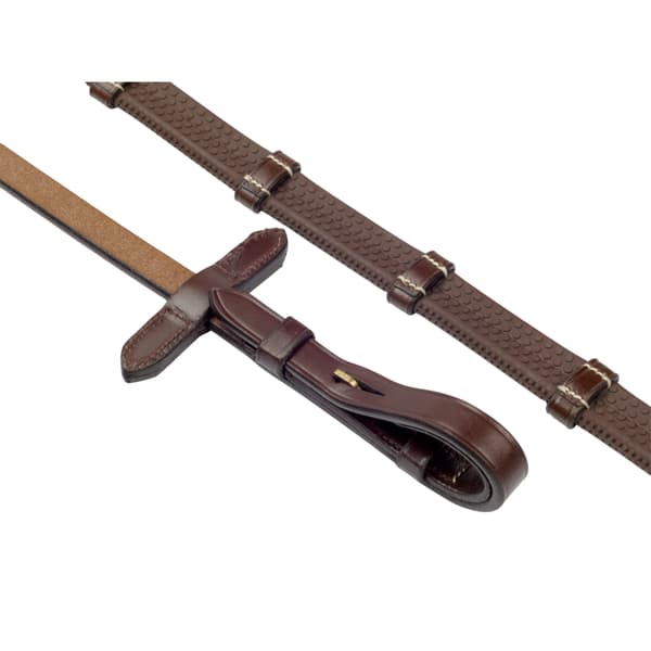 Whitaker Chicago Andningsbart Anatomiskt Läder Träns Wit Havana Cob