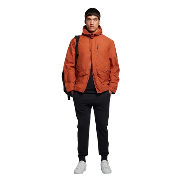 Lyle & Scott Herrjacka med huva S Orange Orange S