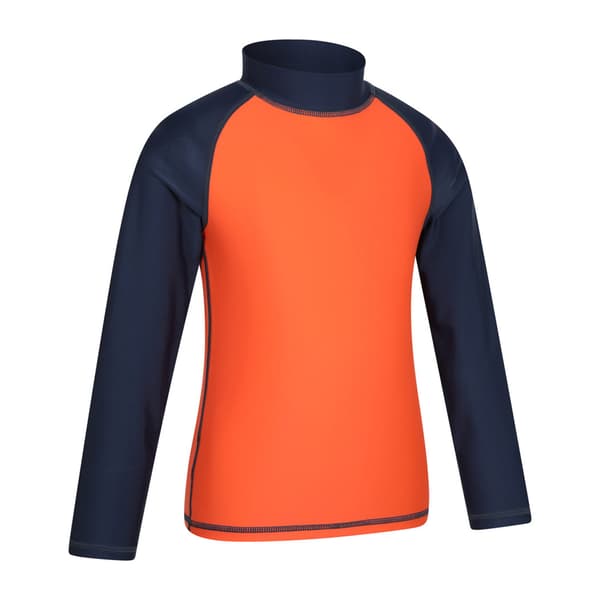 Mountain Warehouse Barn/Kids Långärmad Rash Top 3-4 År Orange 3-4 Years