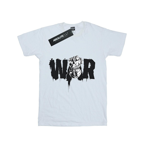 Marvel Girls Avengers Infinity War Fist Bomull T-shirt 7-8 år White 7-8 Years