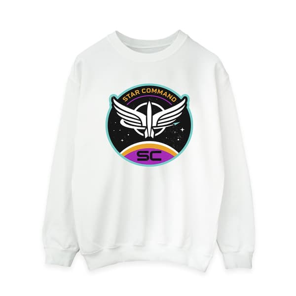 Disney Womens/Ladies Lightyear Star Command Circle Sweatshirt M White M