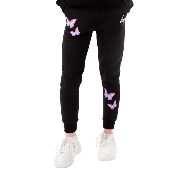 Hype Girls Butterfly Jogging Bottoms 14 Years Black Black 14 Years