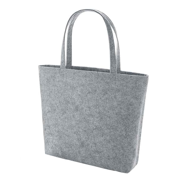 Bagbase Filt Shopper One Size Grå Melange Grey Melange One Size