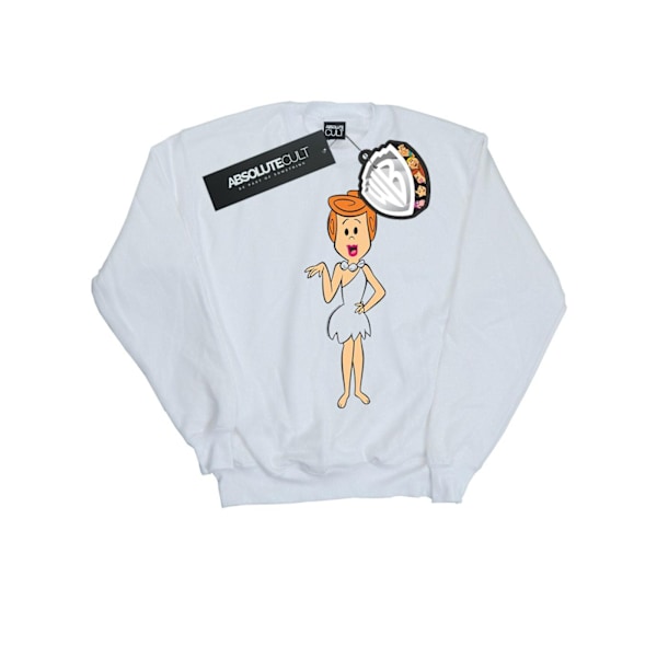 The Flintstones Dam/Damer Wilma Flintstone Klassisk Pose Sweatshirt White M