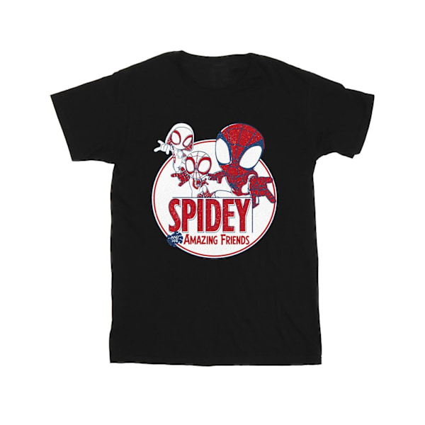 Marvel Herr Spidey And His Amazing Friends Circle T-Shirt 4XL B Black 4XL