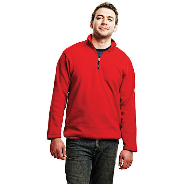 Regatta Herr Micro Zip Neck Fleece Top (170 GSM) 4XL Klassisk Röd Classic Red 4XL