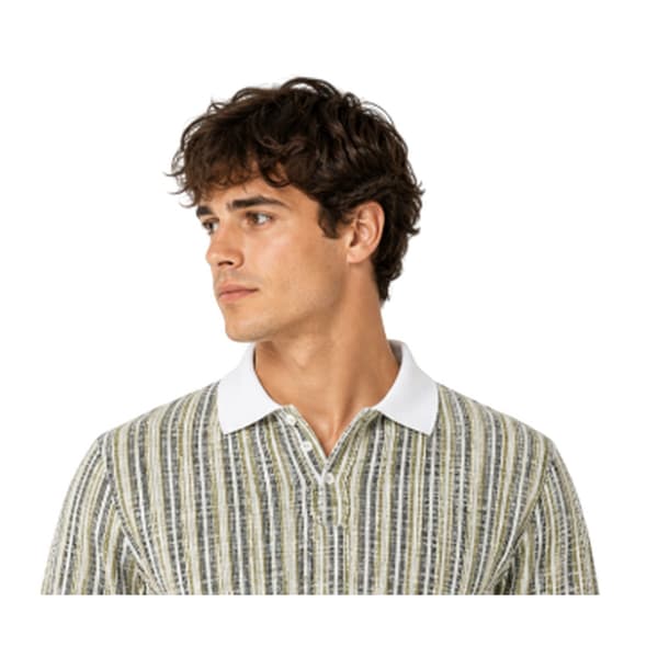 Jack And Jones Herr Randig Regular Vinter Pikétröja S Antik Antique White S